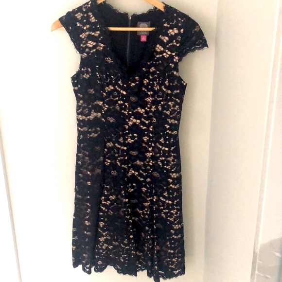 Vince Camuto Vince Cap Sleeve Bodycon Dress Size 2 - Picture 4 of 6